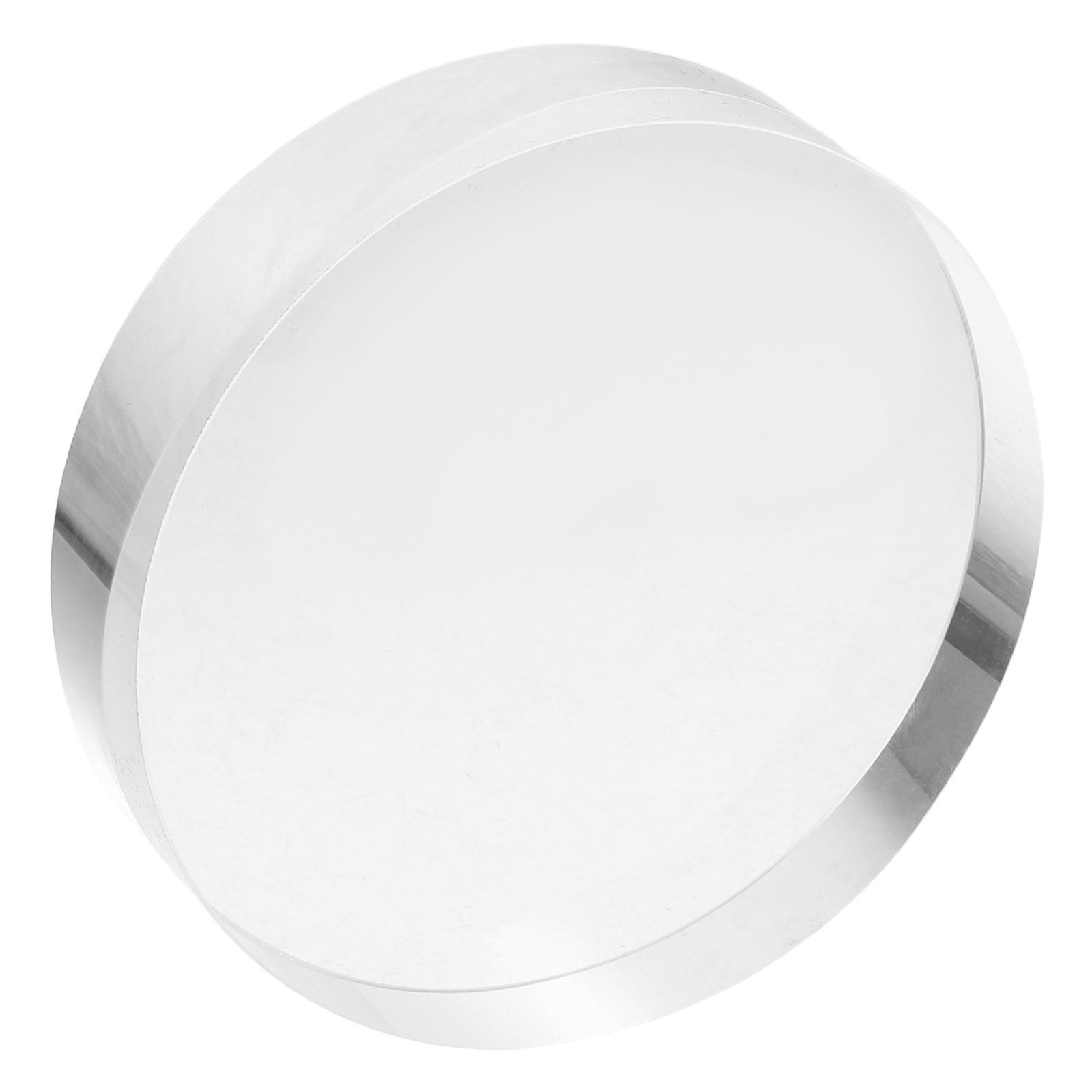 Book Weight Glass - Round 3.15 Clear Crystal Paperweight Glass