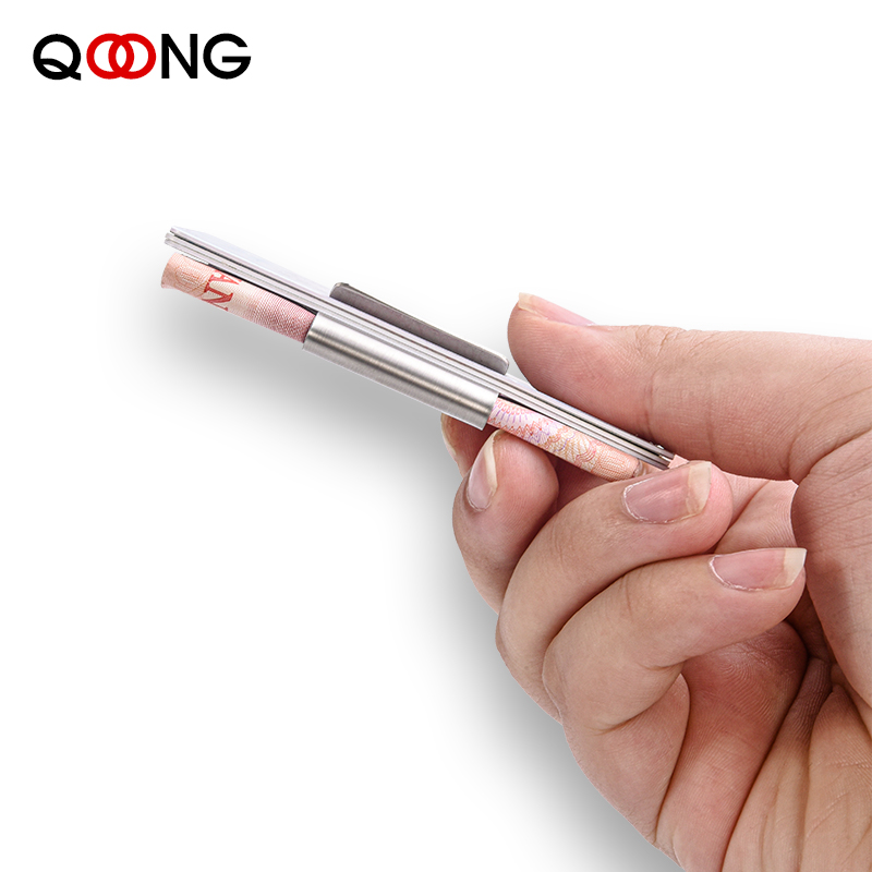 QOONG Thép Không Gỉ Mỏng 2 Mặt - đánh giá và giá Index Card Holder