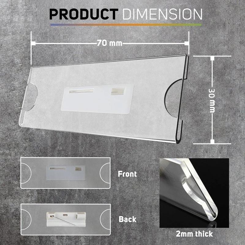 Clear Safety Pin Clip Brooch U - đánh giá và giá Index Card Holder