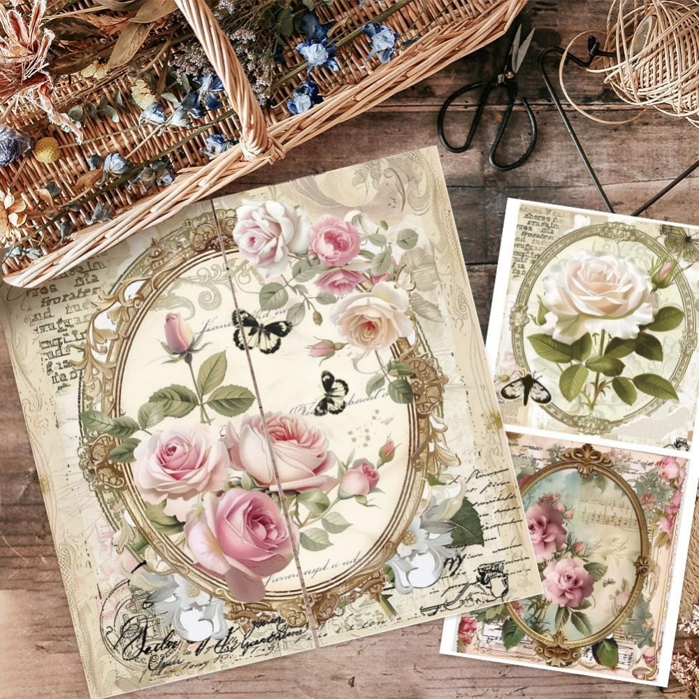 3pcs/Set Rose Rub on Transfers - đánh giá và giá Ink Blotter Paper