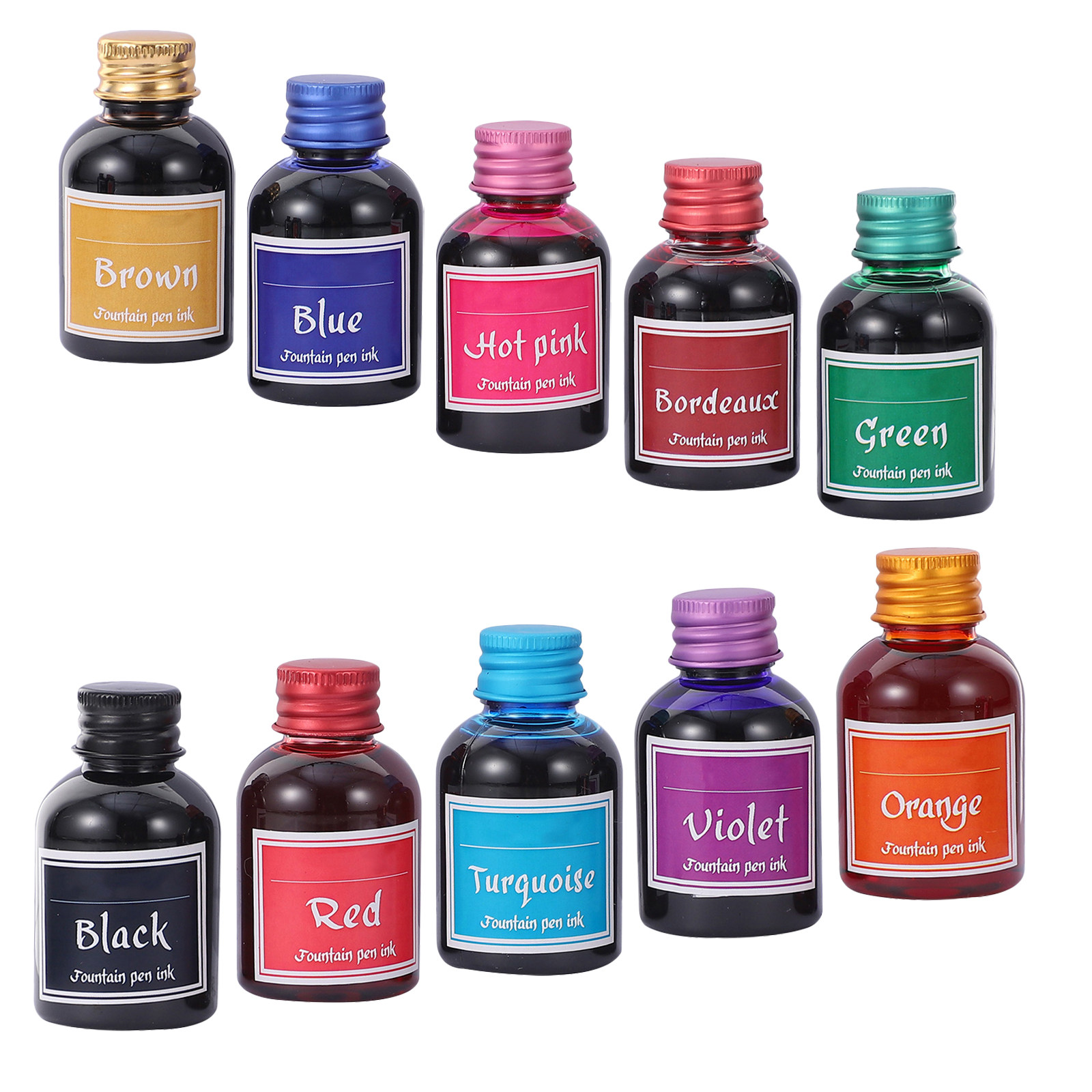 10 Bottles Smooth-Flow Fast-Dr - đánh giá và giá Fountain Pen Bottled Ink