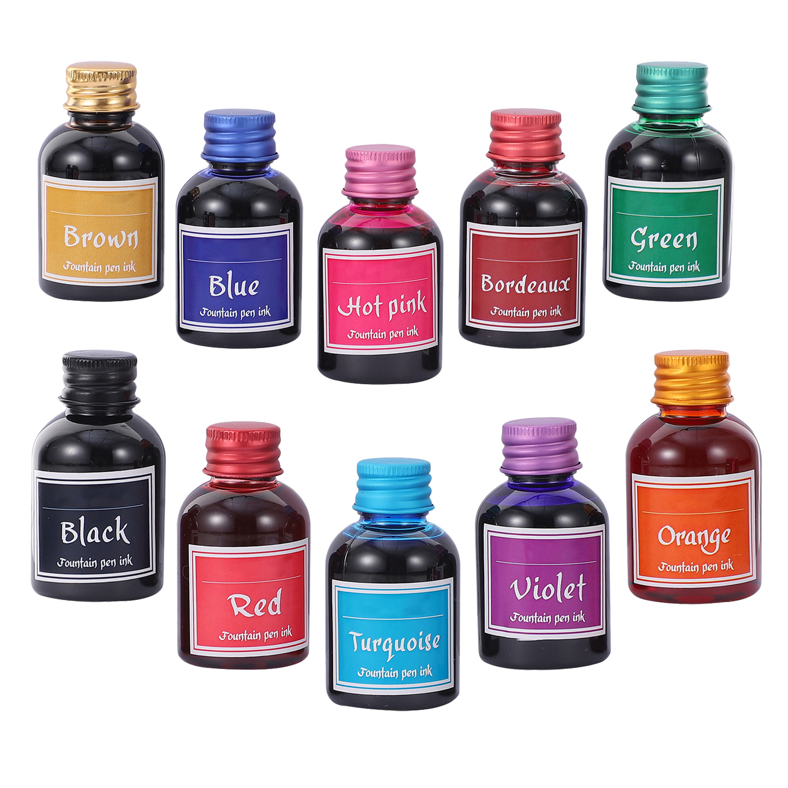 10 Bottles Smooth-Flow Fast-Dr - đánh giá và giá Fountain Pen Bottled Ink