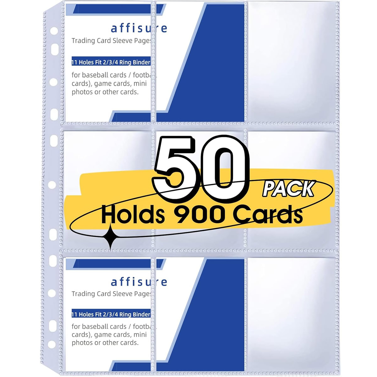 50 Pack 9 Pocket Card Sleeves  - đánh giá và giá Card Index Box
