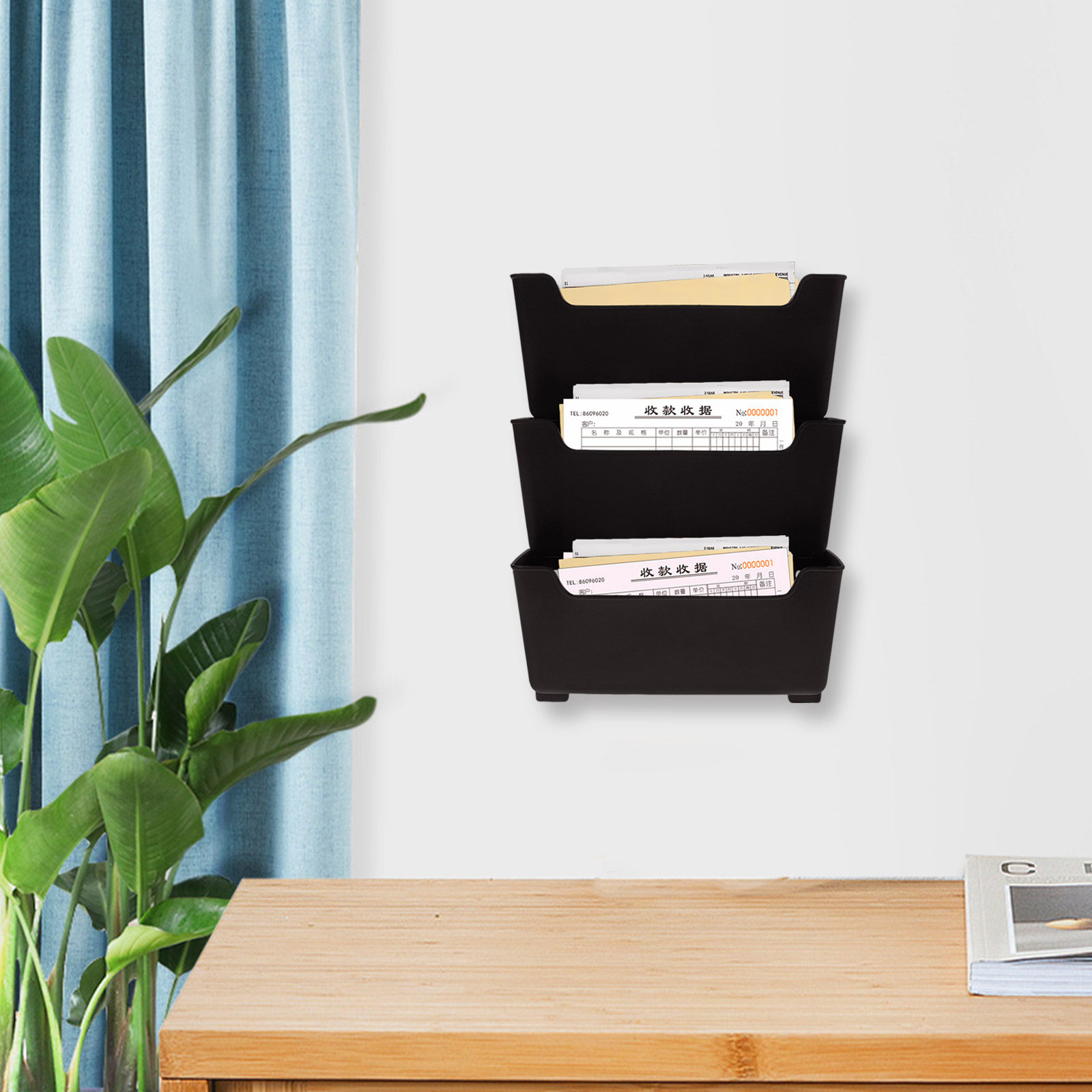 1Set Wall File Organizer Rack  - đánh giá và giá Magazine Holder Rack